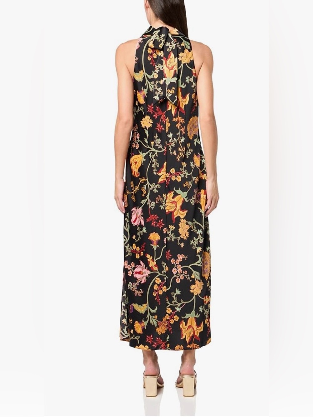 Anne Klein Women’s Halter Style Cowl Neck Satin Midi Dress. Size 10. - Picture 4 of 7
